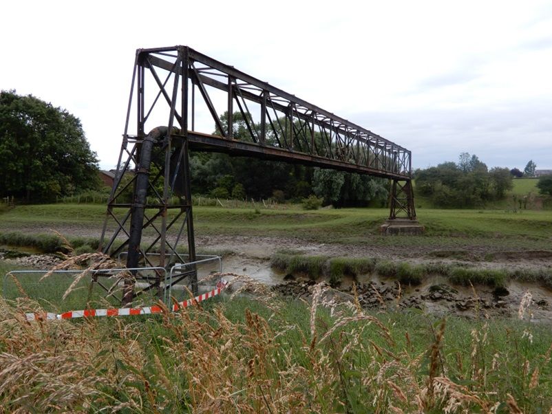 The former water pipe bridge